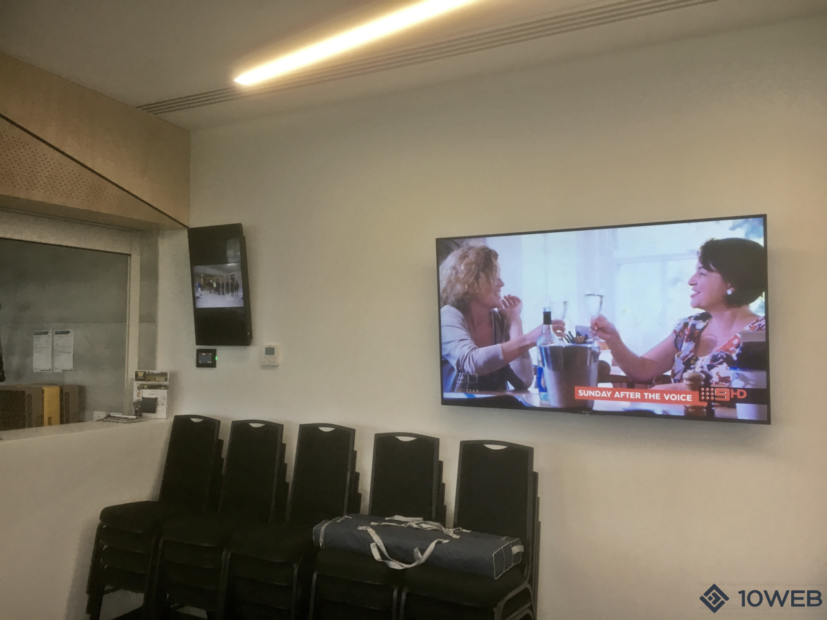 LG 65" display at Chirnside Park Hub